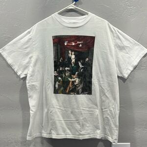 🔥 Off-White Caravaggio Painting White Graphic Tee  - RARE Designer T-Shirt - EU
